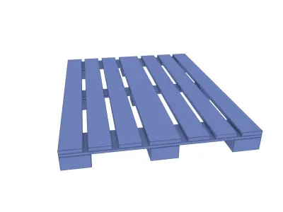 Wooden Pallet 2 Low-poly 3D model