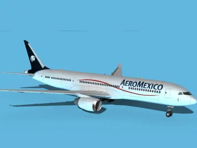 Boeing 787-9 Aero Mexico 1 3D model