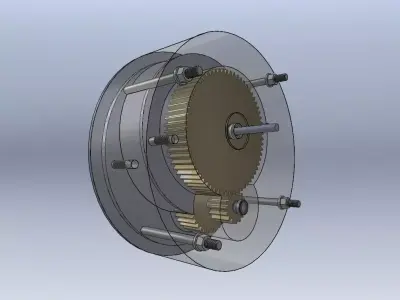 2 Stage Gear Box Free 3D model