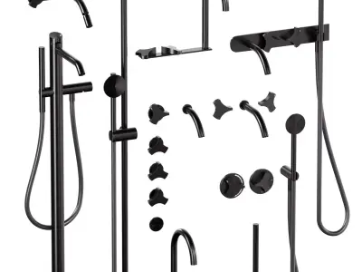 Ziqq Taps For Washbasin  Bidet Low-poly 3D model