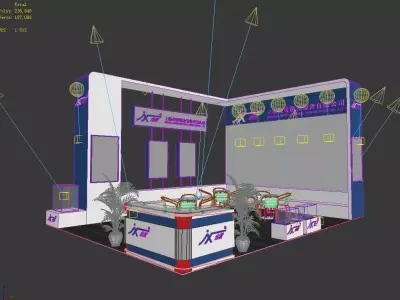 Exhibition - Area - 6X8-3DMAX2009-011 3D model