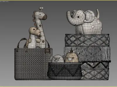 Kids Room Decor 128 3D model