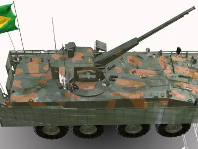 iveco guarani 8x8  Low-poly 3D model purchase