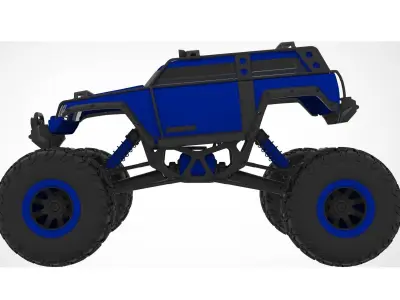 Collection of 7 toy robots 3D model