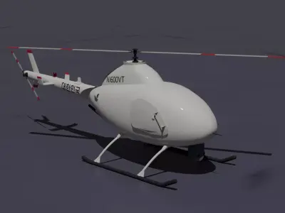 KAI VTOL UAV NI-600VT Low-poly 3D model