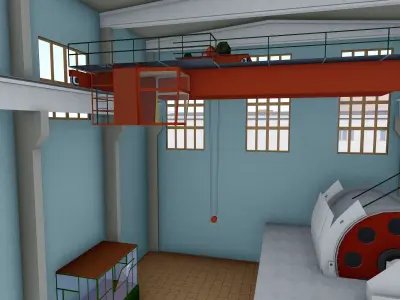 Shachta Komsomolskaya g Kopejska 3D model