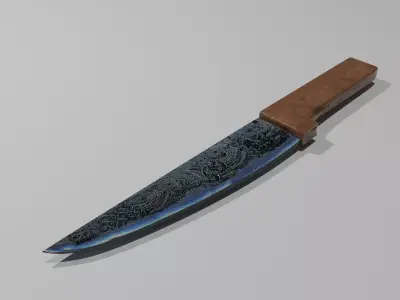 Knife Free low-poly 3D model 5