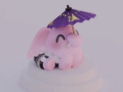Elephant Model Sculpture 3D model
