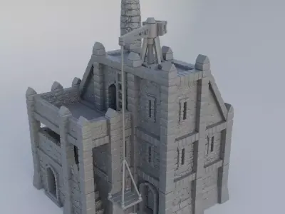 Medieval Foundry Tabletop Terrain 28 mm 3D print model purchase