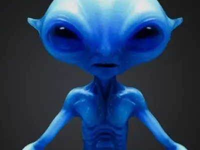 Bleu alien 3D model