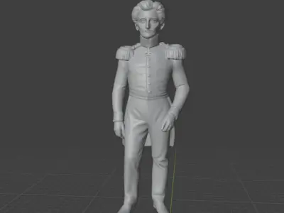Carl von Clausewitz 3D print model