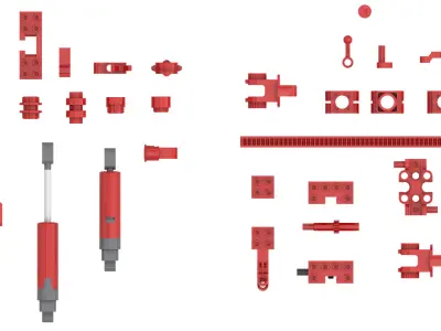 TwindBricks3D - 30 Technic Gear -- Driving collection 3D print model