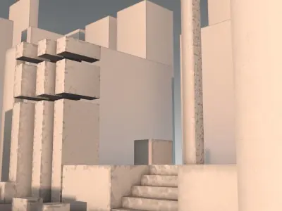ancient city  Free low-poly 3D model