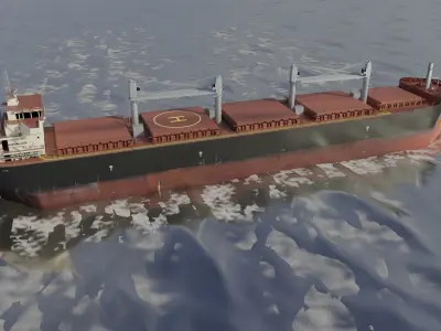 Bulk carrier SDARI Dolphin 64 3D model