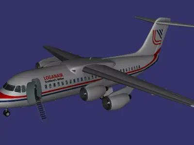 British Aerospace 146 Free low-poly 3D model