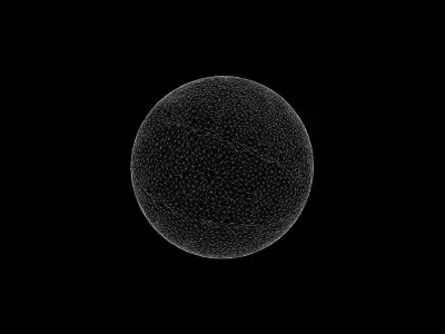 Anydrafts Rubber ball 01 Low-poly 3D model