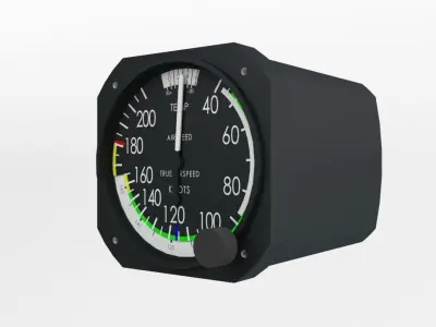 Airspeed Indicator 3D model