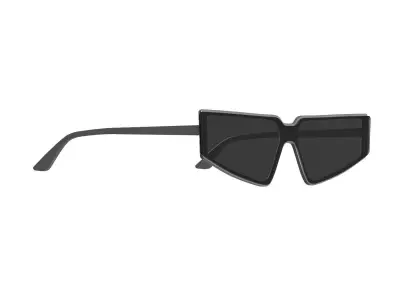 Black Square Sunglasses 3D model