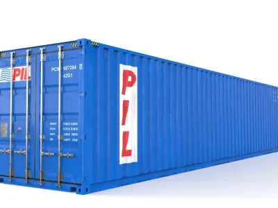 40 feet PIL standard shipping container 3D model