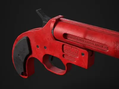 flare gun  Low-poly 3D model
