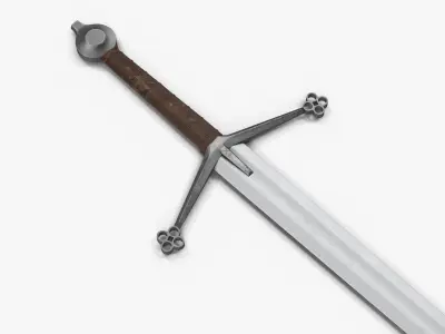 Claymore Sword Low-poly 3D model