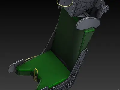 Ejection Seat Martin Baker MK7 STL FILES ONLY 3D F14 Tomcat 3D print model