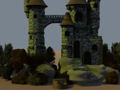 castle 3D model shop