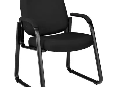 Jude Fabric Seat Waiting Room Chair 3D model