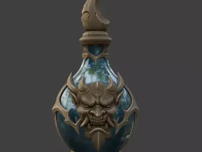 YOKAI SPIRIT VESSEL POTION BOTTLE 3D print model