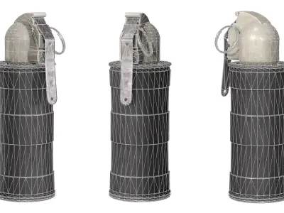 MILITARY Game Ready Soviet GRD Smoke Grenade Low-poly 3D model