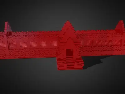 Southern Palace of Vat Phou temple Complex-Laos 3D print model