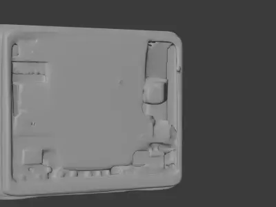 OLD TV Low-poly 3D model get