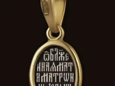 pendant Orthodox Christian Icon St Matrona 1503 3D print model