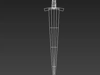 Armed Sword Low-poly 3D model