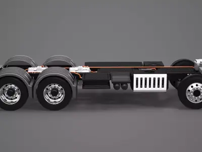 Electric Truck Chassis 3D model