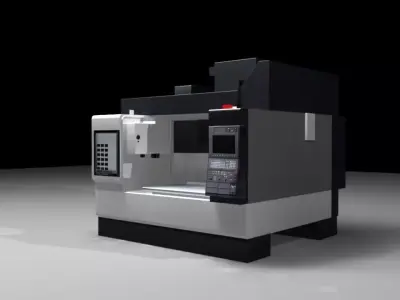 cnc machine 3D model purchase