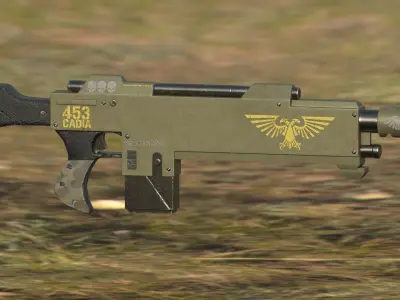 8-Pack Laser Gun 3D model