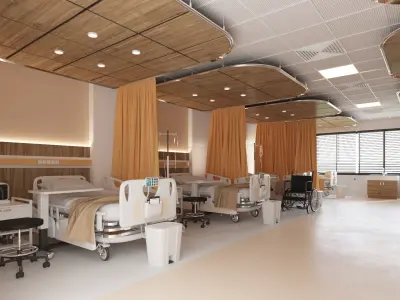 Hospital Ward Interior 3D model