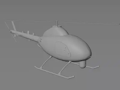 KAI VTOL UAV NI-600VT Low-poly 3D model
