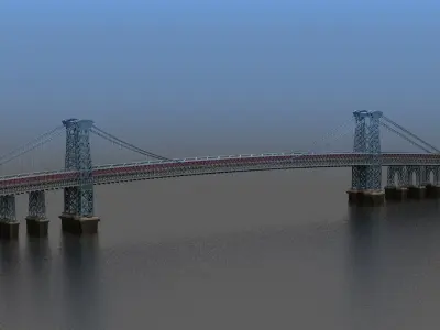Williamsburg Bridge NYC 3D model