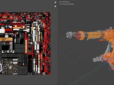 Sci-fi Turret 3D model