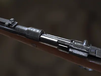 karabiner 98k Low-poly 3D model buy