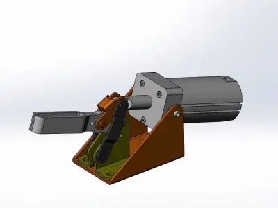 lineartorotary cylinder mechanism Free 3D model