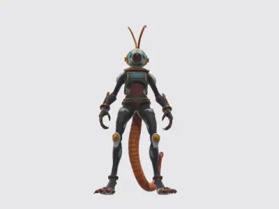 Alien 3D model 23
