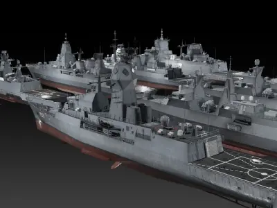 MEKO Series Modern Frigate Collection 3D Model Pack