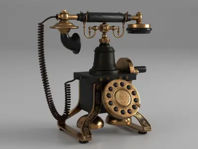 Antique Telephone 3D model
