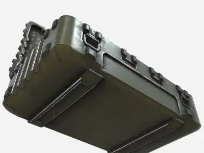 Military Pelican Case Low-poly 3D model