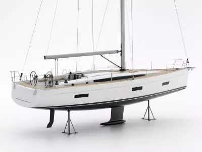 Sailboat Luxury Sailing Yacht 3D model