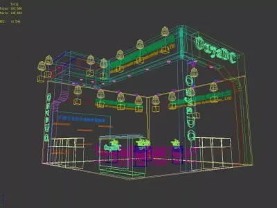 Exhibition - Area -6X6-3DMAX2009-011 3D model