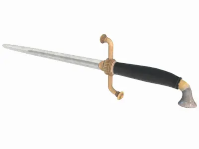 Ancient Weapon Long Sword 3D model